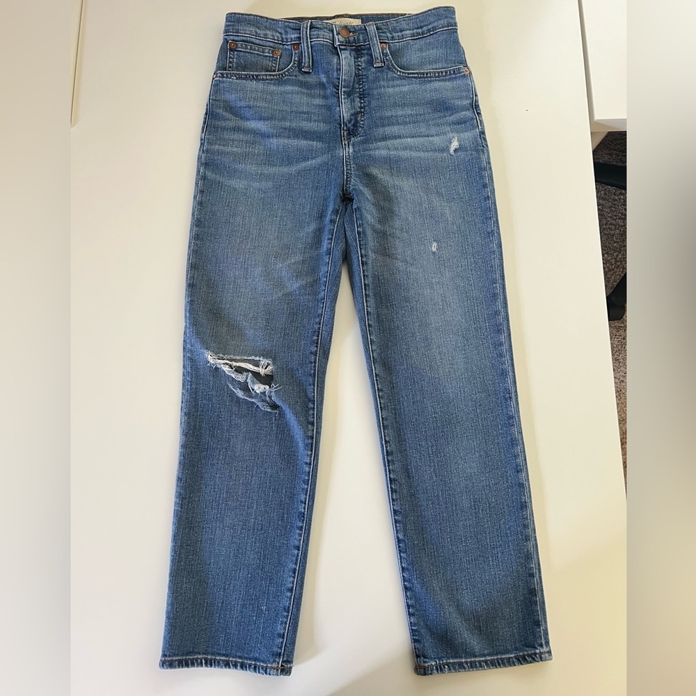 Madewell women’s Classic straight Denim Jeans size 25